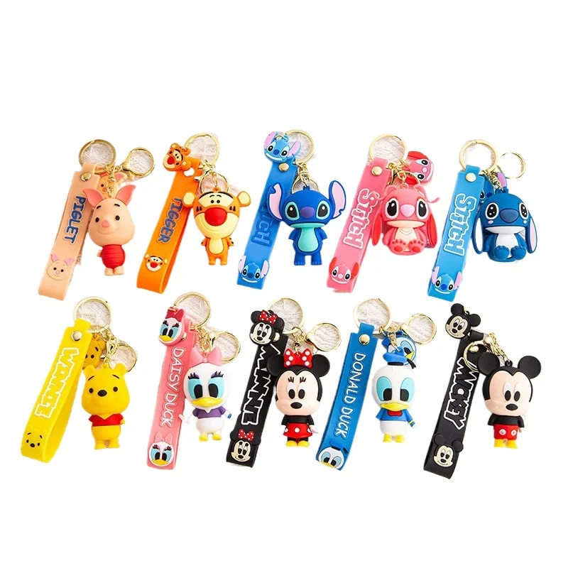 

Miq Mini Pendantsilicone Stitch Schoolbag Decorative Keychain Cartoon Cute Doll Coupled with Boy Girl Gift Independent Packaging