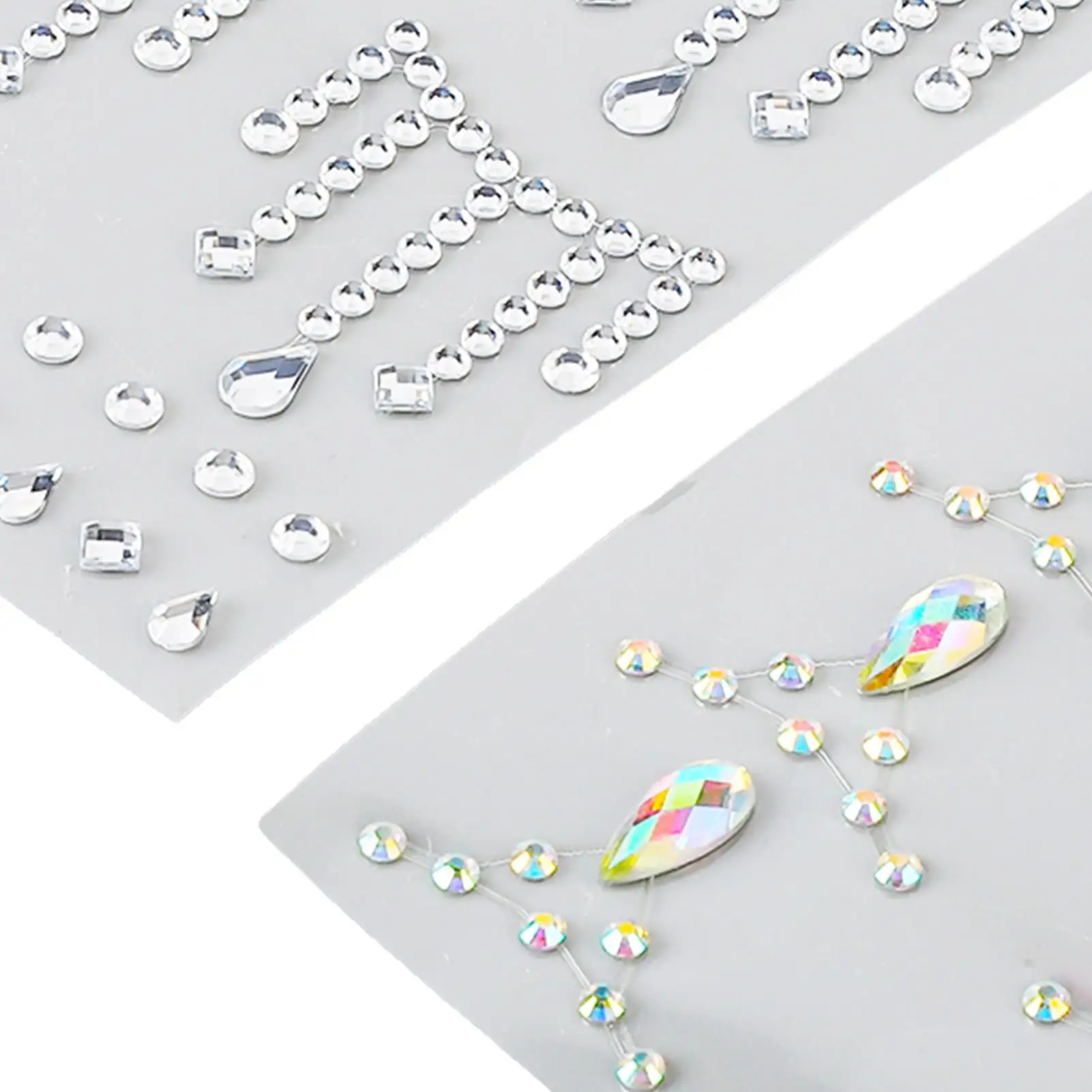 Pegatinas de cara en forma de lágrima, decoración de maquillaje autoadhesiva para mujeres, para fiestas de eventos de cosplay