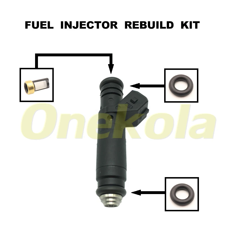 Fuel Injector Service Repair Kit Filters Orings Seals Grommets for LS1 LS6 Mustang 5.0 F127B00418 FI114961