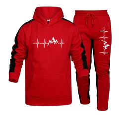 Jogging Sportswear Man Fashion Hoodie Hot Sales Sets for Men Two Piece Outdoors Mens Tracksuit Set Sweatpants Comfortable Sports