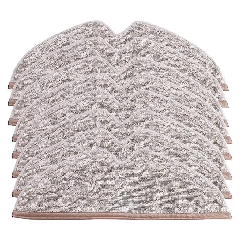 【Berserk】8PCS Microfiber Mop Cloth Pad Replacement Set For Roborock Q7, Q8, S5 Max, Q5 Pro, E4, E5, S5, S6, S6 Pure Maxv, Q5