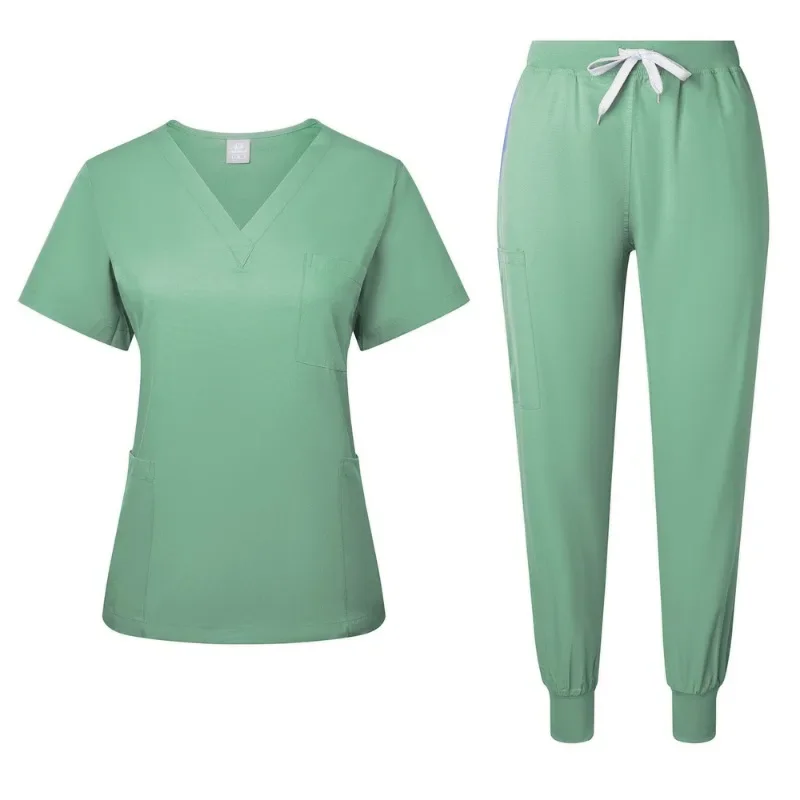 Ultra Soft Doctor Nurse Uniform Breathable Pet Hospital Working Suit Dental Clinic Scrub Sets Durable Vet Chef Workwear 272