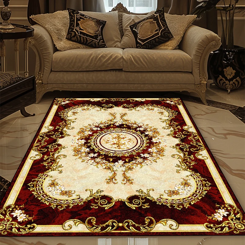

Bohemian American Style Living Room Carpet Home Bedroom Decor Large Rug Sofa Coffee Table Side Non-slip Floor Mat Customizable