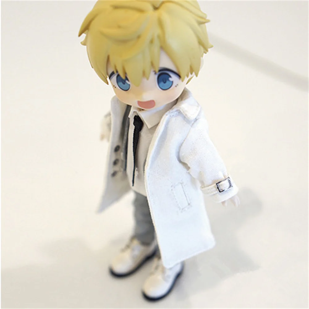 

OB11doll clothes are suitable for 1/12 size fashion new atmosphere windbreaker suit coat coat white black grey wine red etc