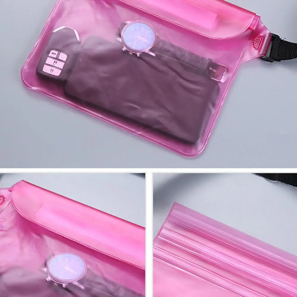 PVC Waterproof Swimming Bag Sealing Drift Diving Waist Pack Skiing Underwater Phone Case Cover Dry Shoulder Bag For Beach Sport