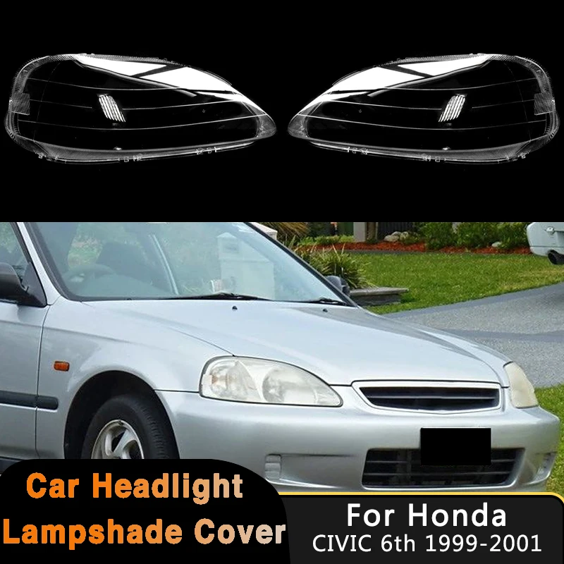 Cubierta de Faro Delantero para Honda Civic 1999 2000 2001, Lente de Faro, Carcasa de Faro, Reemplazo de Pantalla Transparente