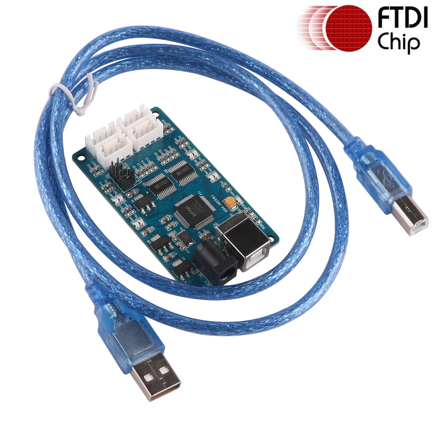 

FTDI FT4232H USB to 1.8v 2.5v 3.3v 5v 4 Way 2.54mm Terminal Block TTL UART Logic Level Serial Converter Programming Cable