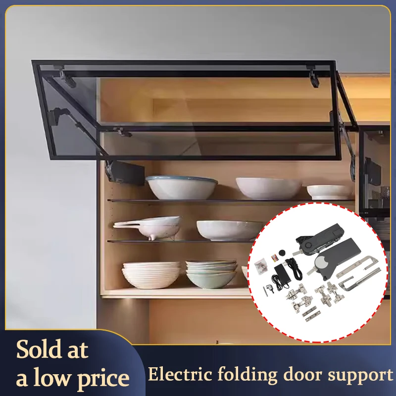 

Electric Kitchen Cabinet Folding Door Support Free Stop Linkage Cabinet Door Damping Buffer Support Rod Hardware Accessories