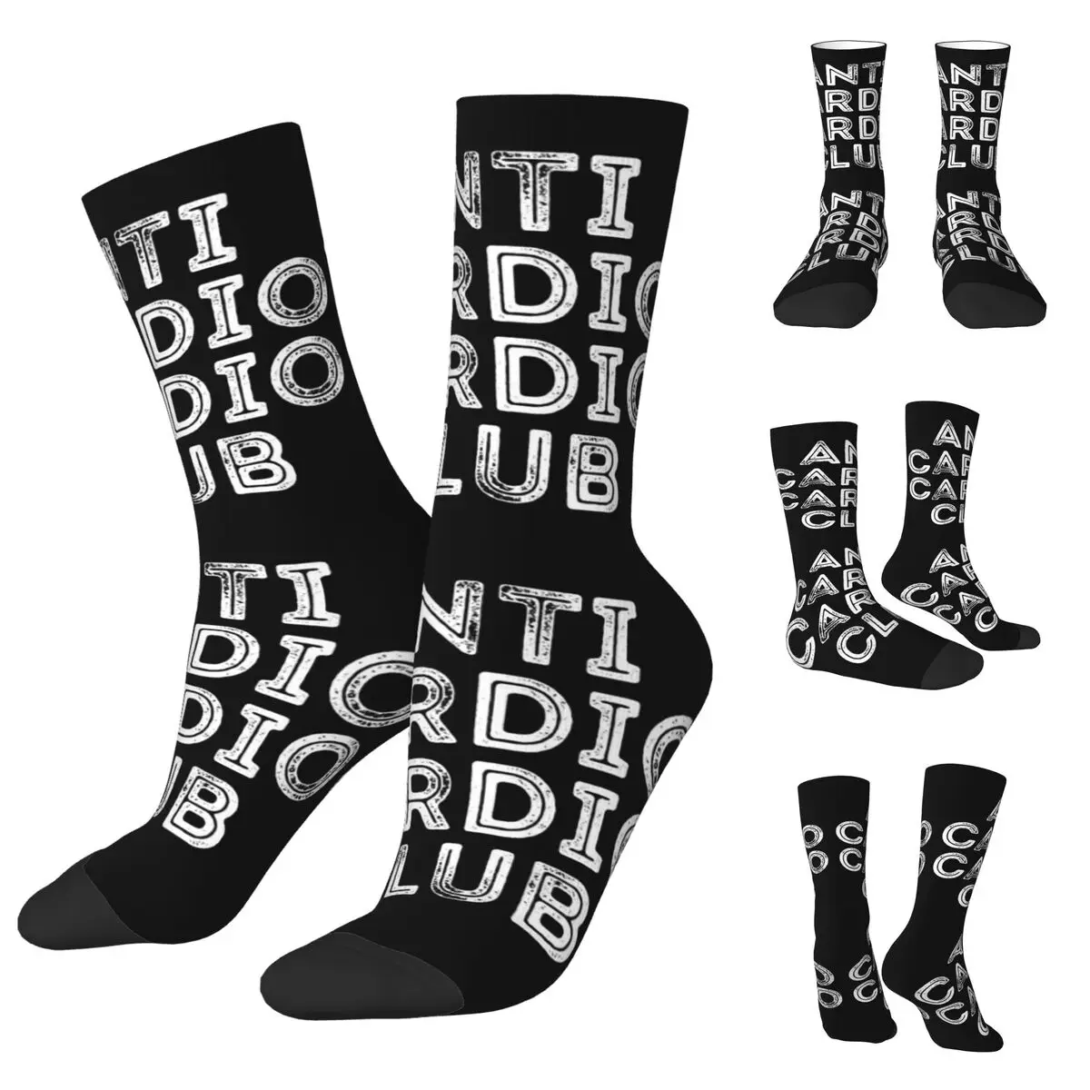 3D printing cosy Unisex Socks,Hiking Anti Cardio Club Interesting Four Seasons Socks