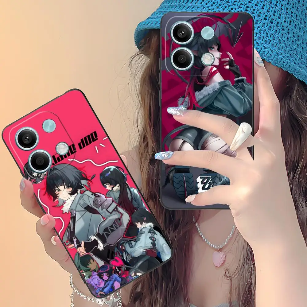 حافظة هاتف Zenless Zone Zero Jane Doe لهاتف Xiaomi Redmi Note 14 13 12 11 A5 3 2 1 Pro Plus 4G 5G غطاء حماية مطبوع ملون #4