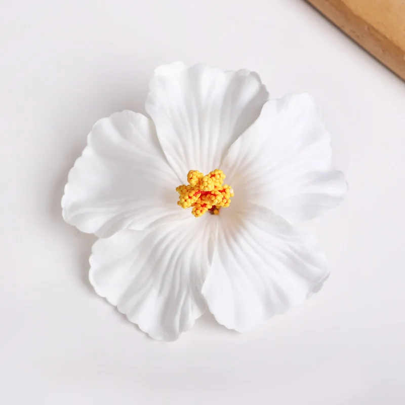 2/5 stücke Hawaiian Blume Haar Clip Sommer Strand Geburtstag Party Hochzeit Dekoration Mädchen Künstliche Ei Blumen Haarnadel Zubehör – Detail 9