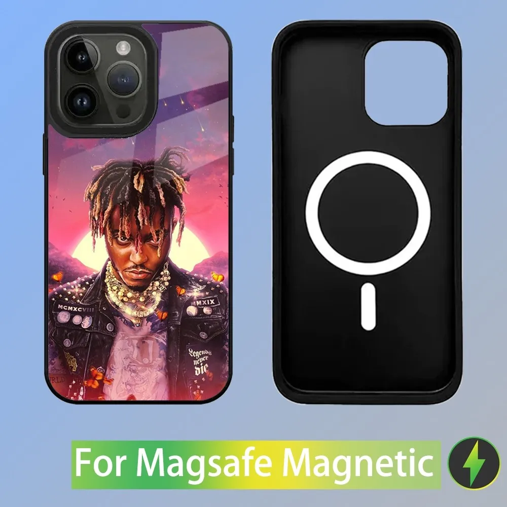 Juice Wrld Rapper Phone Case For iPhone 15,14,13,12,11,Plus,Pro,Max Mini Magsafe Magnetic Wireless Charging