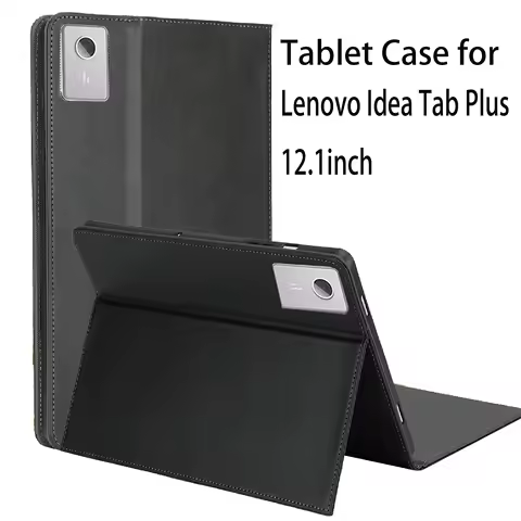 Tablet Case for Lenovo Idea Tab Plus 12.1inch Protective Cover Kickstand Function Shockproof (PU leather+ TPU Cover)