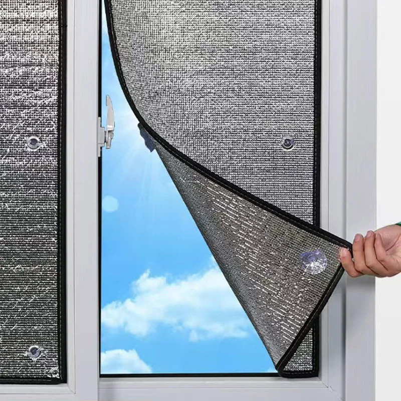 

Anti-UV Aluminum Foil Sun Visor Glass Insulation Film Shading Sunscreen Sunshade Board, Balcony Privacy Pad