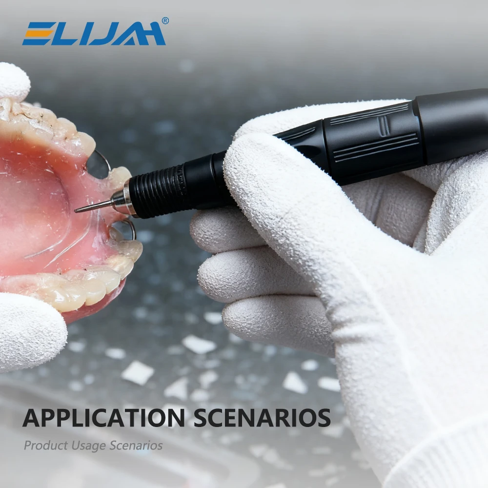 ELIJAH 35000 RPM Polishing Machine E-Type Micromotor For Denture Polish Equipment Dental Handle Grinder Manicure Tool