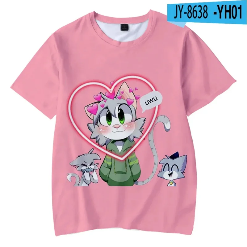 Футболка CyAcenix Merch, футболки с героями мультфильмов для мальчиков и девочек, футболка, детская одежда, детская одежда, футболки с рисунком, костюм для косплея