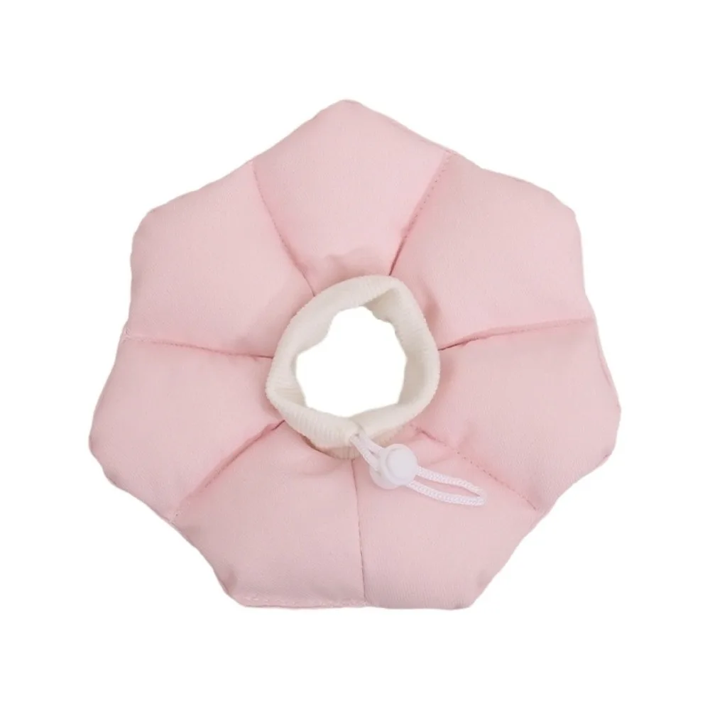 Adjustable Ferret Squirrel Recovery Collar Drawstring Soft Small Pet Elizabeth Collar Flower Shape Waterproof