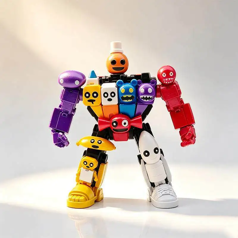 

Suzy'S Restaurant Combined Mecha Action Figure Horror Game Pizzy'S Parlor Assembled Model Toy Deformed Robot Desktop Decor Gifts