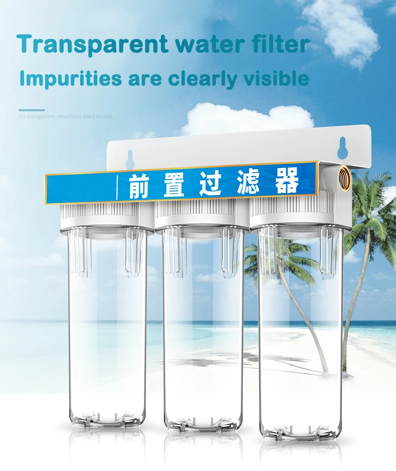 DMWD-Purificateur d'eau domestique à 3 étapes avec robinet, système de purification d'eau potable, filtre de cuisine, ultra-filtrant