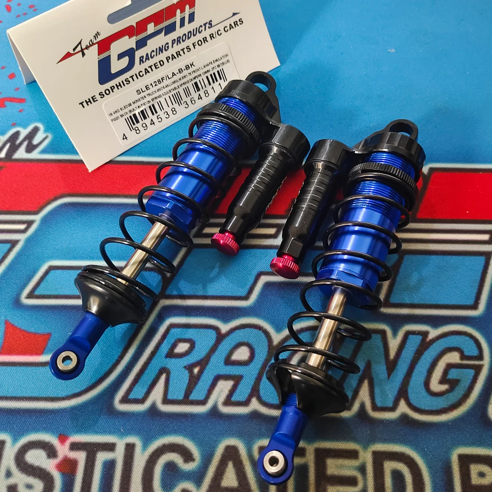 

GPM for Traxxas 1/8 Sledge 4WD Monster Truck 95076-4 RC Car Metal Alu Alloy 128mm Negative Pressure Front Shock Absorbers 9660
