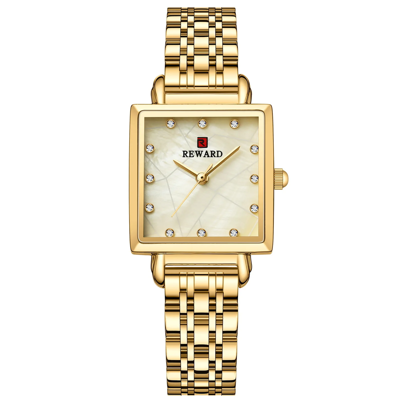 2025 Fashion Women's Watch Waterproof Color Shell Face Square Quartz Women's Watch Women's Watch