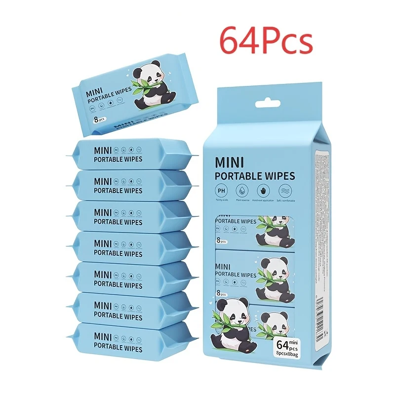 Mini portable wet wipes for carrying around view 3