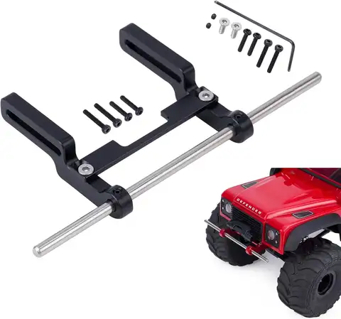 AMK Adjustable TRX4M Front Bumper with Mounting Tools for 1/18 Scale RC Crawler Car TRX4M Defender/Ford Bronco Upgrades