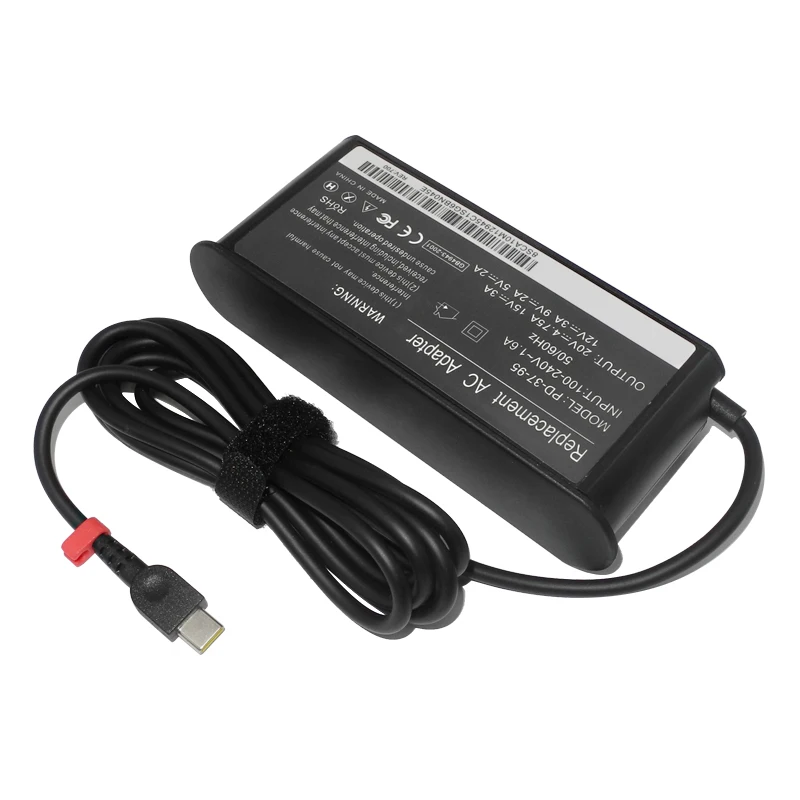 65W 95W USB C PD Ladegerät Typ C Laptop Adapter für Lenovo Thinkpad Yoga C740 Y740S Y9000X T470S t480S T480 T480s T580 X240 X270