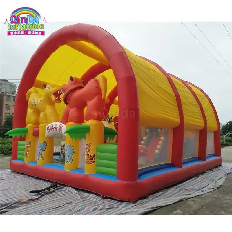 Bouncers gonflables de terrain de jeu extérieur, château de saut gonflable de partie pour les enfants