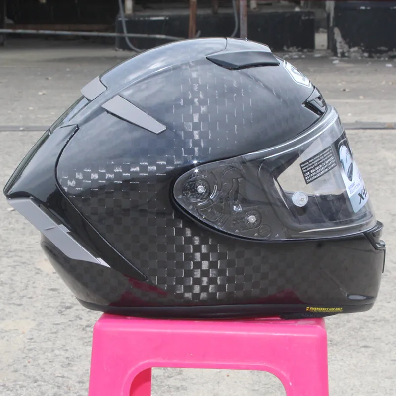 High quality carbon fiber Motorcycle Full-face Helmet SHOEI X-14 Helmet X-SPIRIT III X-Fourteen Sports bicycle racing helmet