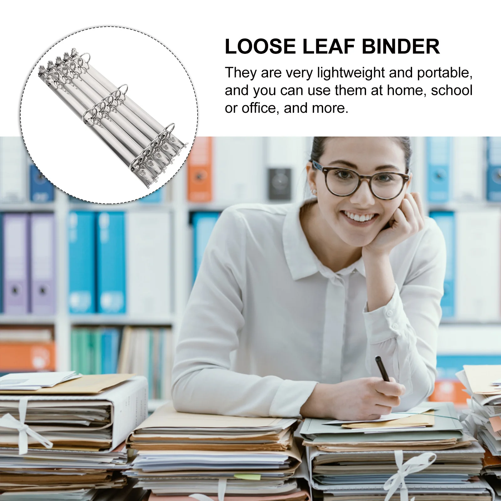 5pcs Metal 3-Ring Binder Mechanism For Loose Leaf Notebook Planner Replacement Binding Spine Combs File Organizer Index Divider