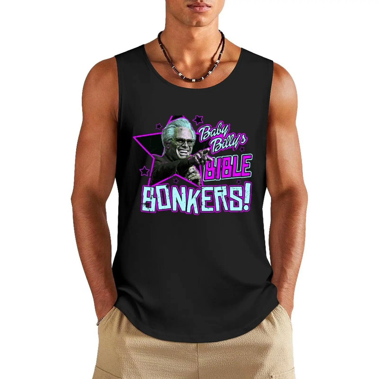 

Baby Billy Bible Bonkers Tank Top summer clothes men 2024 Muscle fit Bodybuilding clothing man