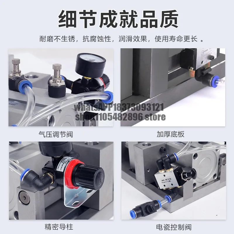 Heavy Duty Precision 6 Inch Pneumatic Vise Quick Clamp Flat Speaker