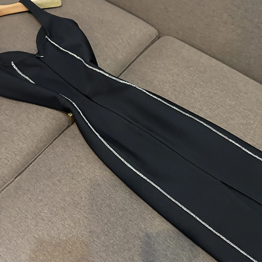 TWOTWINSTYLE seksowne sukienki wyszczuplające dla kobiet kwadratowy kołnierzyk bez rękawów Backless wysoka talia elegancka sukienka kobiecy styl VDR788924