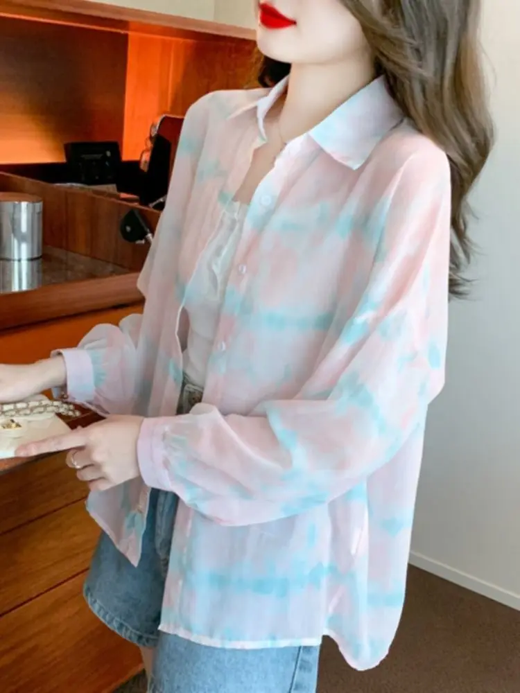 긴 소매 셔츠 여성 코튼 오버 사이즈 버튼 다운 탑 슬림 피트 고딕 Emo 미적 하라주쿠 펑크 록 streetwear 봄