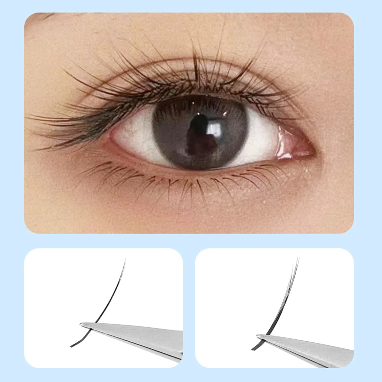 12列 8-15mm ミックスまつげエクステ 個別つけまつげ ナチュラルソフトミンクまつげ 高品質マットフェイクまつげ