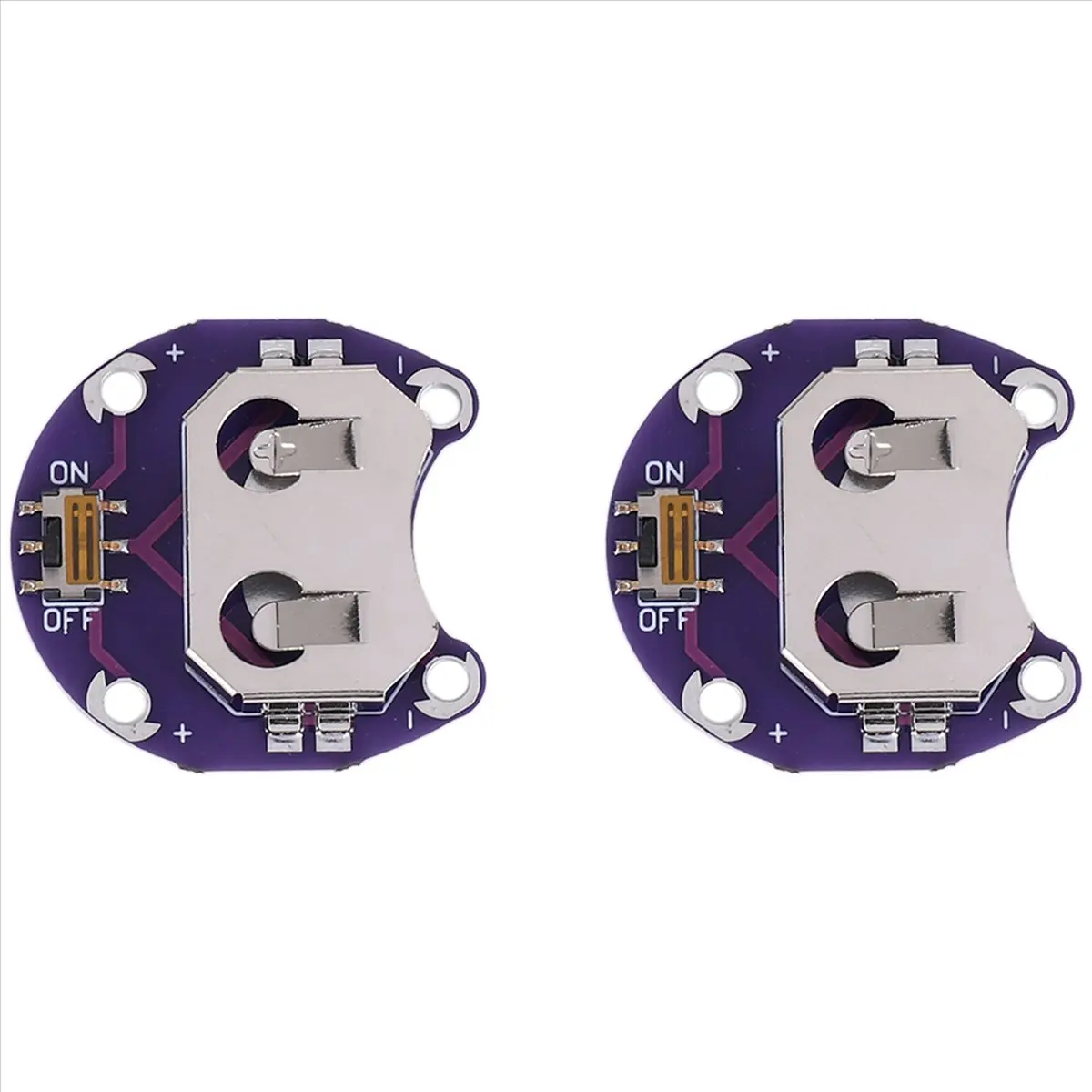 AT42 2 X Coin Cell Battery Holder for CR2032 - With Switch (2 Pcs)