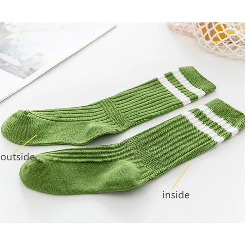 Children Boys Girls Warm Soft Sports School Stocking for Kids  Cotton Stripe Knee High Long Football Tube Socks Clothes Stuff