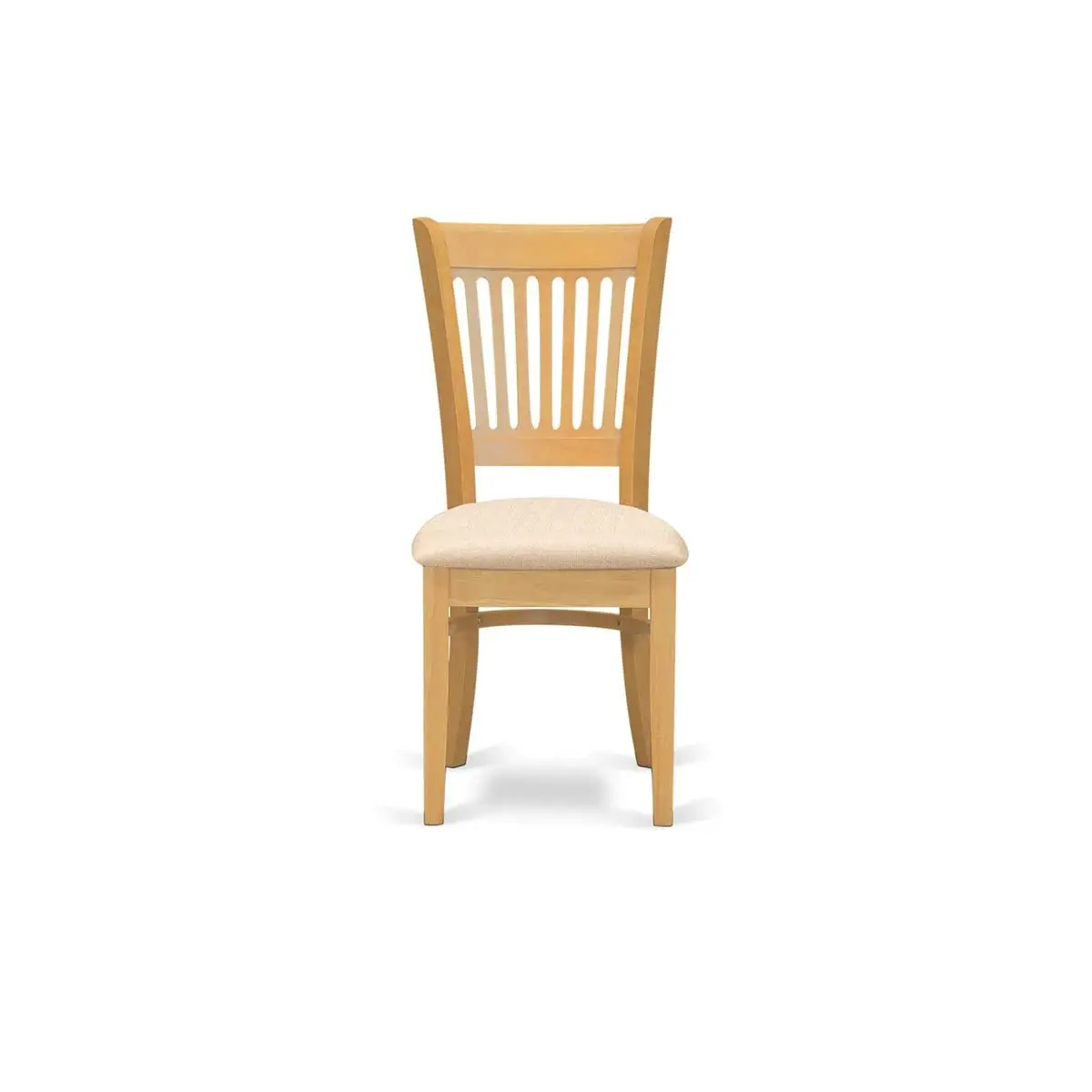 5 Piece Dining Set Square Solid Wood Table & 4 Linen Fabric Chairs for Kitchen Room, 36x36 Inch Oak, Customized