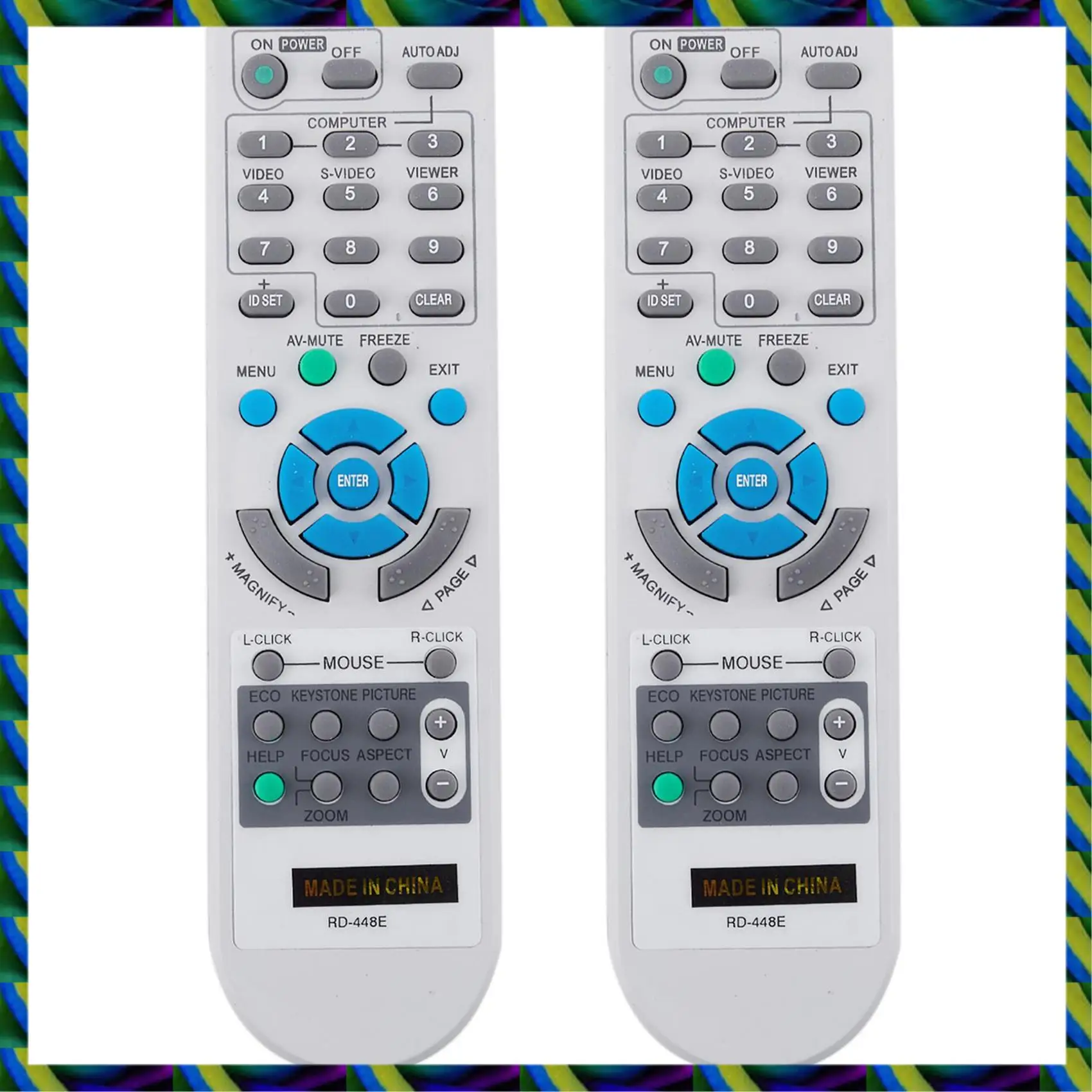 Diario 2X para proyector NEC V260X + V300X + V260 RD-448E RD-443 NP-VE280 VT37 Control remoto