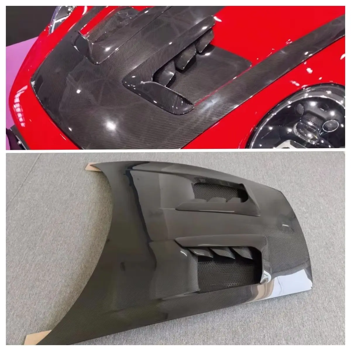 

Suitable for Porsche 992 911 Retrofit Upgrade GT3RS Carbon Fiber Front Engine Hood Body Kit