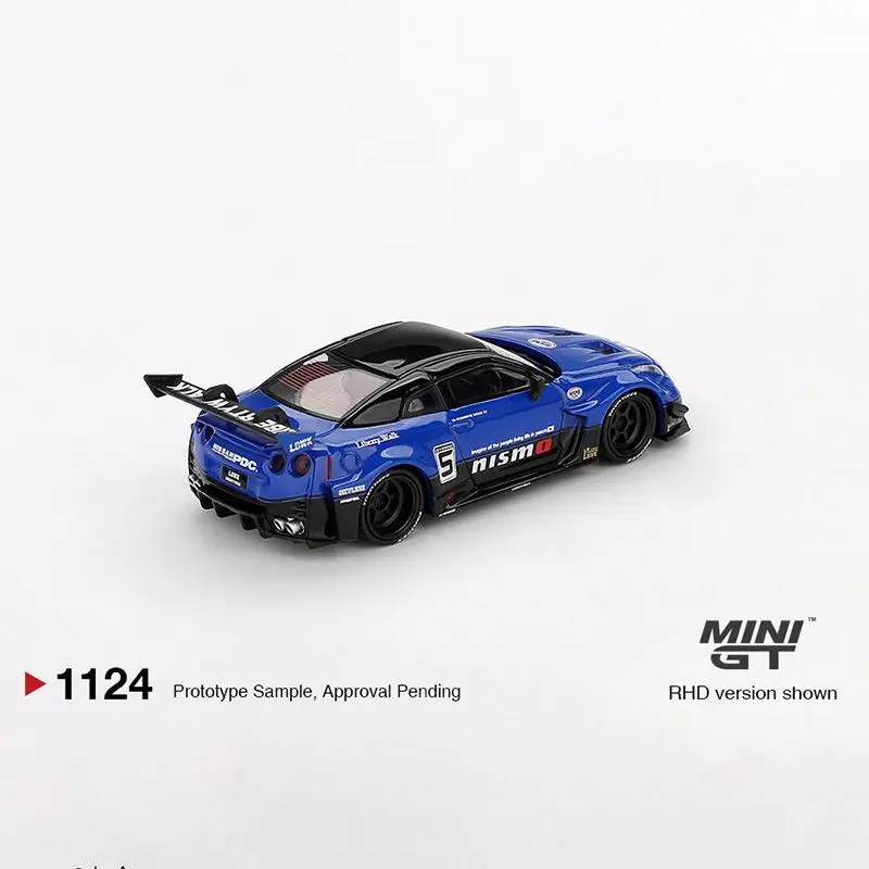 MINI GT 1:64 LB-シルエット ワークス GT 日産 35GT-RR Ver.2 ブルー 合金ダイキャストカーモデル コレクタブルギフト