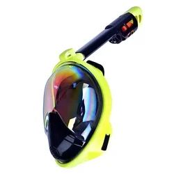 Diving Mask Underwater Scuba Anti Fog Full Face Diving Mask Professional Snorkeling Set with Anti-skid Ring Snorkel