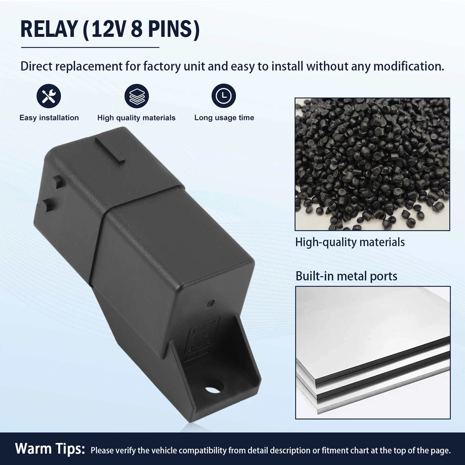 

12 В, 8 контактов, черный блок управления реле свечей накаливания, система свечей накаливания для Peugeot Citroen Diesel Fiat Mini 51299080A 9640469680
