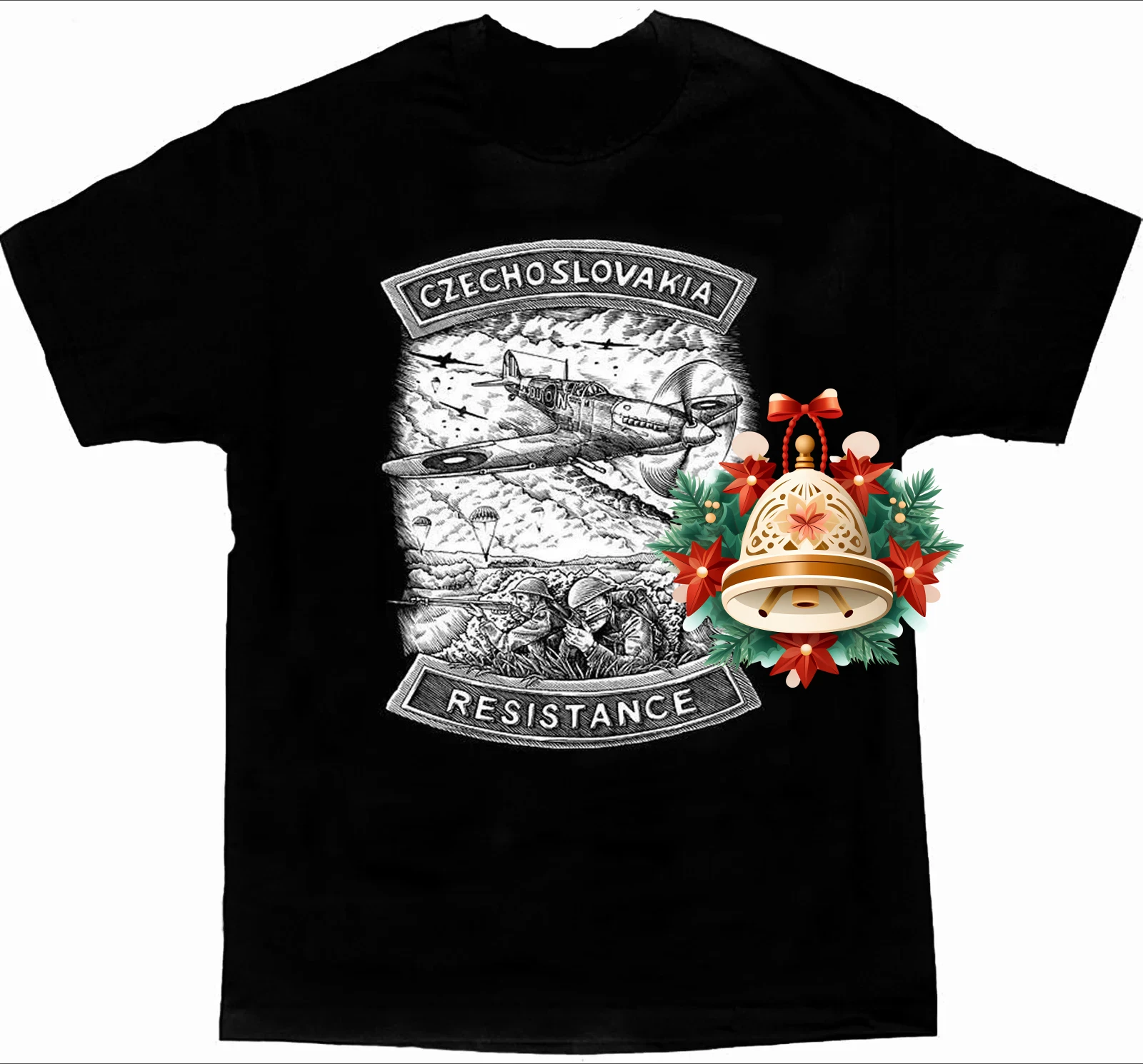 Vintage Czech and Slovak Resistance Three Prominent Members T-Shirt 100% Cotton O-Neck Summer Short Sleeve Casual Mens T-shirt
