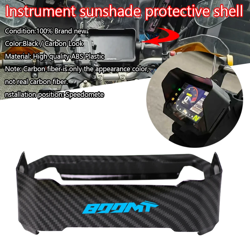 

For CFMOTO 800MT 800 MT Motorcycle Instrument Hat Sun Visor Meter Cover Guard Protector Accessories