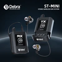 Debra Nuevo sistema de monitorización intrauditiva inalámbrico estéreo ST-MINI, transmisión de señal digital 2,4G, para transmisión en vivo, puesta en escena