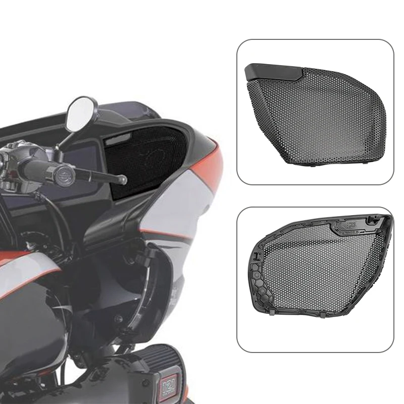 

Motorcycle Front Fairing Speaker Grille Mesh Covers For Harley Touring CVO Road Glide Street Glide 2023-2025