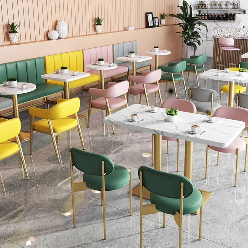 

For Luxurious Dining Chairs Western Restaurants Coffee Shops Commercial Dining Furniture Seating Area Sofa Combinations