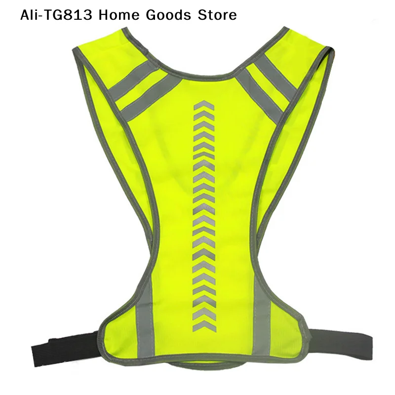

[TG813]Motorcycle Safety Jacket Visible Reflective Vest Working Clothes Night Security Running Cycling Coat